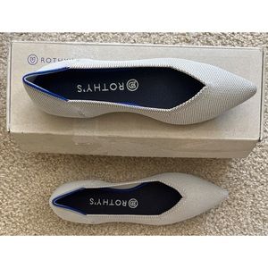 Rothy’s The Point Flax Birdseye Flat